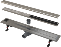 Душевой трап горизонтальный AlcaPlast APZ13 Fit and Go APZ13-DOUBLE9-850 85 см, решетка под плитку
