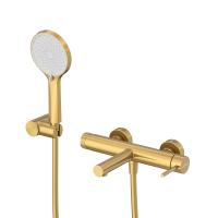 Смеситель для ванны или душа Cezares Relax RELAX-VD-BORO настенный 
без термостата брашированное золото