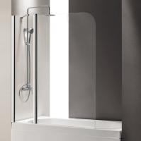 Шторка для ванны распашная  Cezares Eco ECO-O-V-11-120/140-C-Cr 120 см, стекла прозрачные, профиль хром