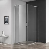 Душевой угол Cezares Slider SLIDER-A-2-80/90-C-Cr квадратная   стекла прозрачные, профиль хром