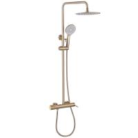 Душевая система со смесителем Abber Emotion AF8816G монтаж настенная без термостата золото матовое