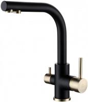 Смеситель для кухни Paulmark Essen Es213011-401BR с подключением к фильтру антрацит/бронза