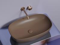 Раковина накладная овальная Ceramica Nova Element CN6049MDB фарфор цвет коричневый матовый