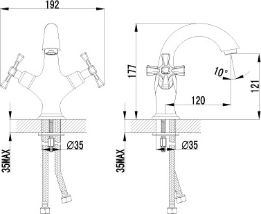 Смеситель для раковины Lemark Benefit LM2506C хром