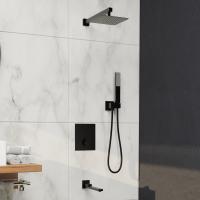 Душевая система со смесителем RGW Shower Panels 511408371-04 монтаж встраиваемая в стену с термостатом черный