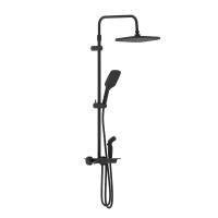 Душевая система со смесителем Damixa Gala 953770300 монтаж настенная с термостатом черный матовый