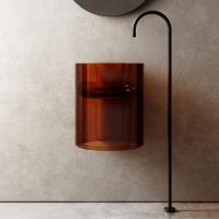 Раковина  круглая Abber Kristall AT2704Opal полиэфирная смола цвет коричневый