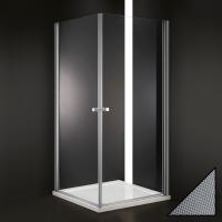 Душевой угол Cezares Elena ELENA-A-2-70-P-Cr квадратная   стекла рифленые, профиль хром