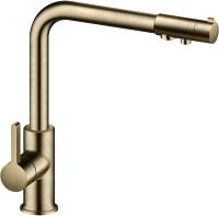 Смеситель для кухни Timo Hette 1026/02F с подключением к фильтру бронза
