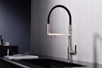 Смеситель для кухни Paulmark Tornado To213402-BS с подключением к фильтру брашированная сталь