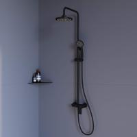 Душевая система со смесителем RGW Shower Panels 59140126-04 монтаж настенная без термостата черный