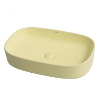 Раковина  овальная Abber Rechteck AC2209MY фаянс цвет желтый матовый