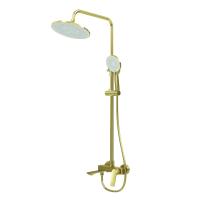 Душевая система со смесителем Grossman Galaxy 500.K35.01.320 монтаж настенная без термостата матовое золото