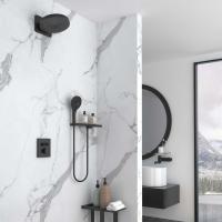 Душевая система со смесителем Vincea Inspire VSFW-3I21MT1RMB монтаж встраиваемая в стену с термостатом матовый черный