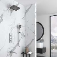 Душевая система со смесителем Vincea  VSFW-433TI4CH монтаж встраиваемая в стену с термостатом хром