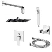 Душевая система со смесителем BelBagno Arlie ARLIE-DSET-CRM монтаж встраиваемая в стену без термостата хром