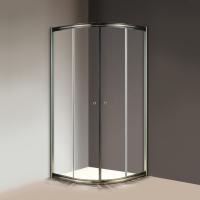 Душевой угол Cezares Giubileo GIUBILEO-R-2-80-SCORREVOLE-C-Br четверть круга  стекла прозрачные, профиль бронза