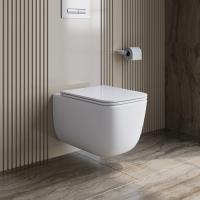 Унитаз подвесной BelBagno Luce BB076CH-TOR/SC Tornado фаянс белый