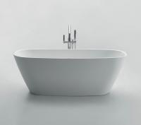 Акриловая ванна отдельностоящая BelBagno  BB72-1700-W0 170x80 овальная цвет белый