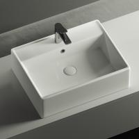 Раковина накладная прямоугольная Ceramica Nova Element CN6046 фарфор цвет белый