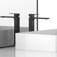 Смеситель для раковины Vincea Cube VBF-1C02MB черный матовый