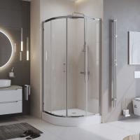 Душевой угол BelBagno Uno UNO-195-R-2-95-C-Cr четверть круга 95x95 стекла прозрачные, профиль хром