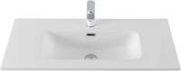 Раковина мебельная прямоугольная Aquanet Flat 00330432 керамика цвет белый матовый