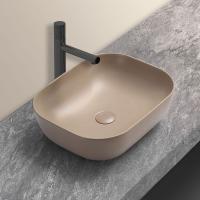 Раковина накладная прямоугольная Vincea  VBS-101MC фарфор цвет бежевый матовый