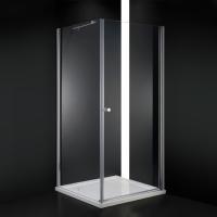 Душевой угол Cezares Elena Elena-A-1-80-C-Cr квадратная   стекла прозрачные, профиль хром
