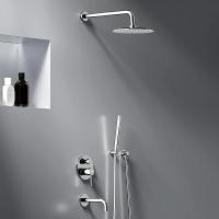 Душевая система со смесителем Damixa Scandinavian Pure 936510000 монтаж встраиваемая в стену без термостата хром