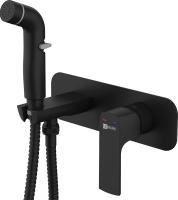 Гигиенический душ Lemark Ursus LM7220BL встраиваемый в стену черный