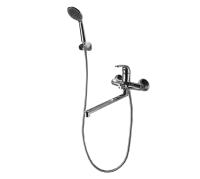 Смеситель для ванны или душа Bravat Fit F6135188CP-LB-RUS настенный 
без термостата хром