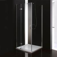 Душевой угол Cezares Bergamo BERGAMO-A-1-90-C-Cr-L квадратная   стекла прозрачные, профиль хром