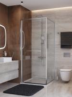 Душевой угол Cezares Lux LUX-AH-FS-1-90/100-C-CR прямоугольный 90x100 стекла прозрачные, профиль хром