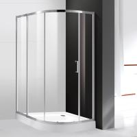 Душевой угол Cezares Molveno MOLVENO-RH-2-120/90-C-Cr-IV прямоугольная-асимметричная  стекла прозрачные, профиль хром