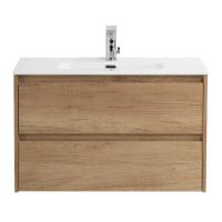 Тумба под раковину подвесная BelBagno Kraft 39-800/390-2C-SO-RNN 80 см  2 ящика цвет Rovere Nebrasca Nature 