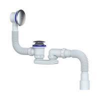 Cлив-перелив c сифоном Black & White SBA1757-3D, пластик