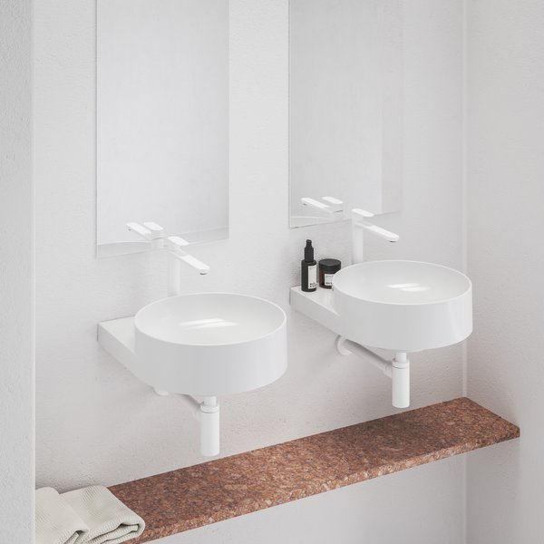 Смеситель для раковины Ravak Eleganta X070385 белый вельвет