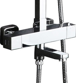 Душевая система со смесителем Timo Tetra-Thermo SX-0169/00 монтаж настенная с термостатом хром