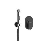 Гигиенический душ Wasserkraft Elbe A117451 встраиваемый в стену черный