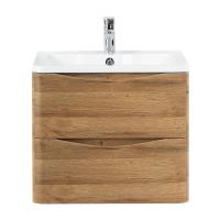 Тумба под раковину подвесная BelBagno Acqua ACQUA-600-2C-SO-RR 60 см  2 ящика цвет Rovere Rustico 