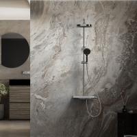 Душевая система со смесителем Vincea Inspire VSFS-3I12TCH монтаж настенная с термостатом хром