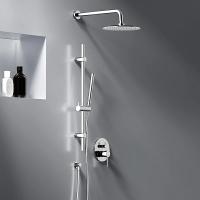 Душевая система со смесителем Damixa Scandinavian Pure 936530000 монтаж встраиваемая в стену без термостата хром