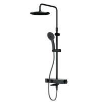 Душевая система со смесителем Am.Pm Inspire V2.0 F0750A522 монтаж настенная с термостатом черный