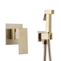 Гигиенический душ Abber Daheim AF8225G встраиваемый в стену матовое золото