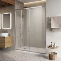 Душевая дверь BelBagno Luce LUCE-BF-2-160-C-Cr 160 см стекла прозрачные, профиль хром