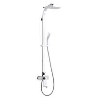 Душевая система со смесителем Lemark Melange LM4962CW монтаж настенная без термостата хром/белый