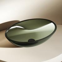 Раковина  овальная Abber Kristall AT2802Vesuvian полиэфирная смола цвет оливковый