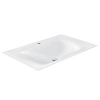 Раковина мебельная прямоугольная Vincea  VCB-1F800W литьевой мрамор цвет белый