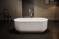 Акриловая ванна отдельностоящая BelBagno  BB401-1700-800 170x80 овальная цвет белый